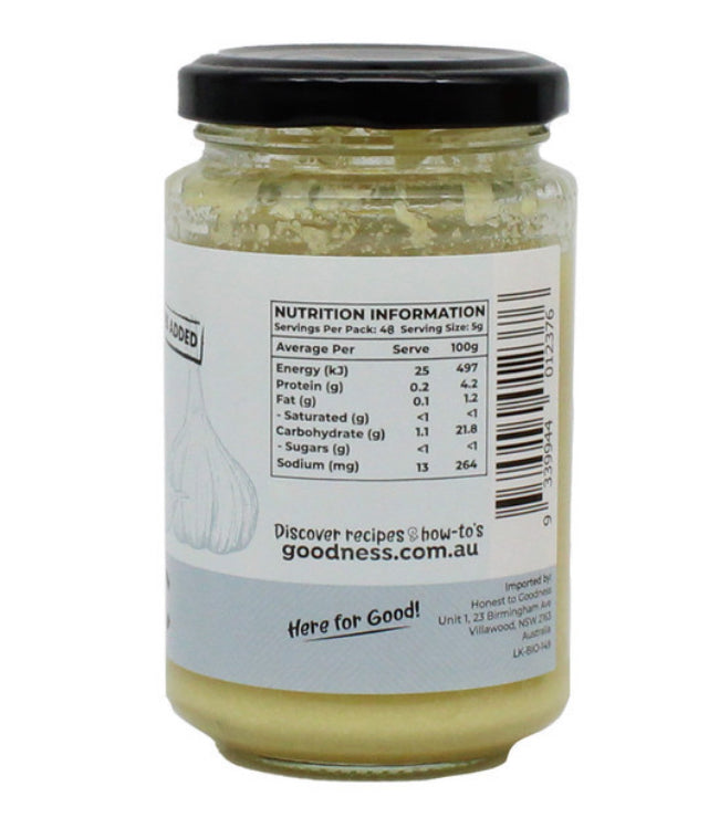 Organic Garlic Paste 240g