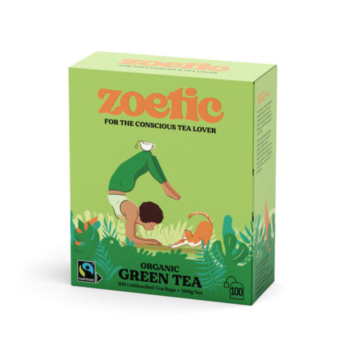 Organic Green Tea Bags 100 Pack