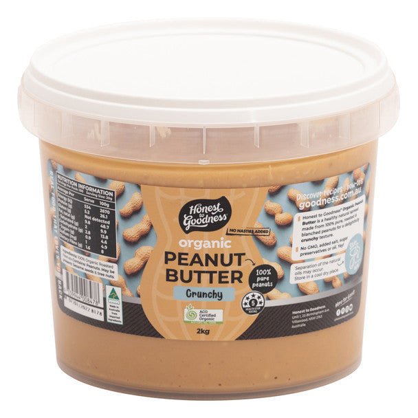 Organic Crunchy Peanut Butter 2kg